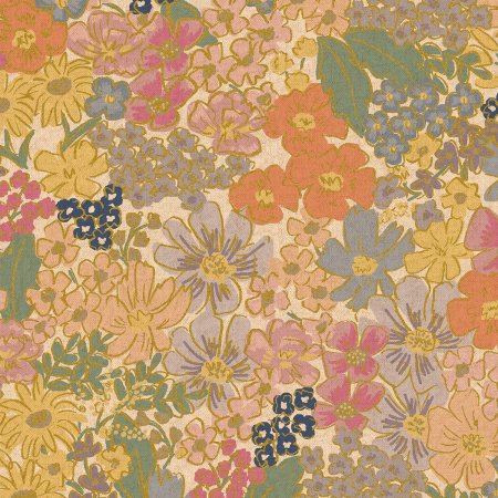 English Rose - Mimi - Blush Metallic Canvas 