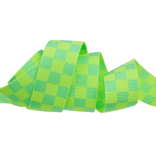 Tula Pink Webbing - Check Please - Moonbeam - 1-1/2" 