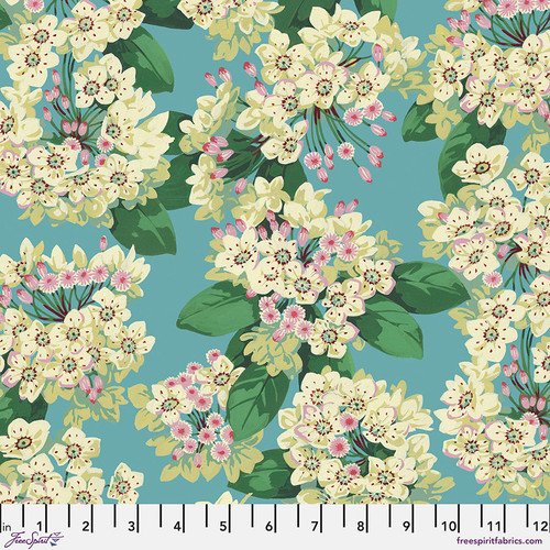 Nation of Flowers - Mountain Laurel - Aqua