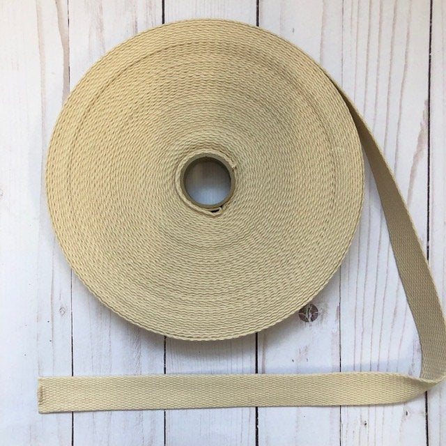 Cotton Webbing - 1" wide - Natural (51)