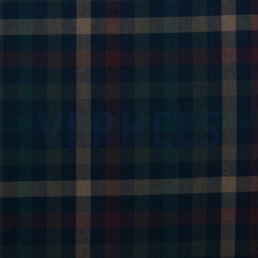 Tartan Check Flannel - Navy/Red/Camel