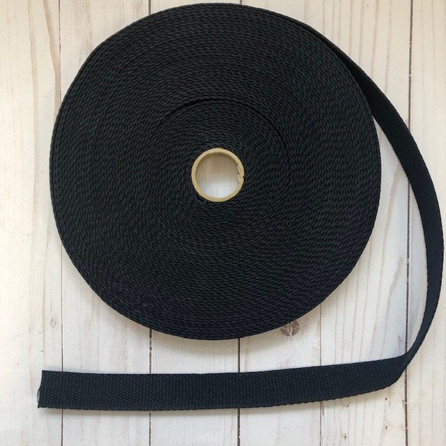 Cotton Webbing - 1" wide - Navy (23)