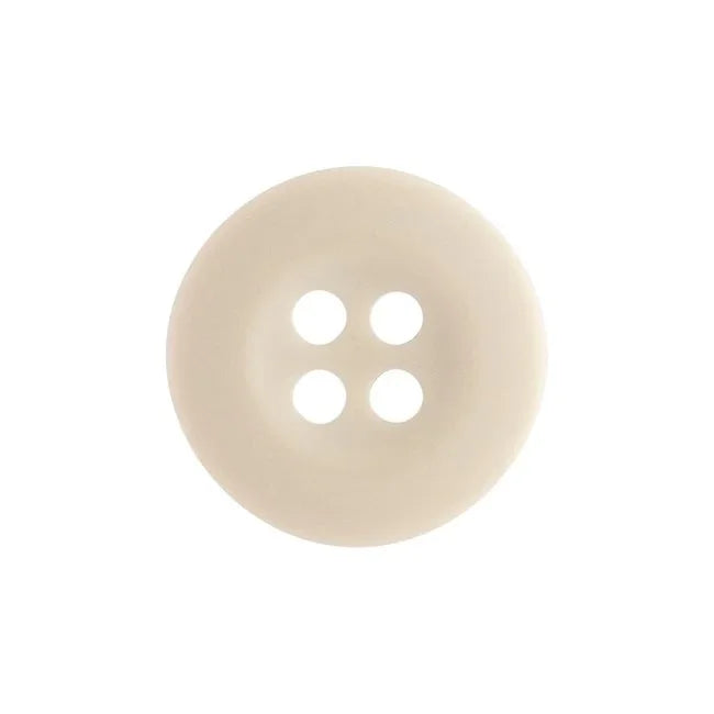 5/8" Khaki/Docker Button - Off White 