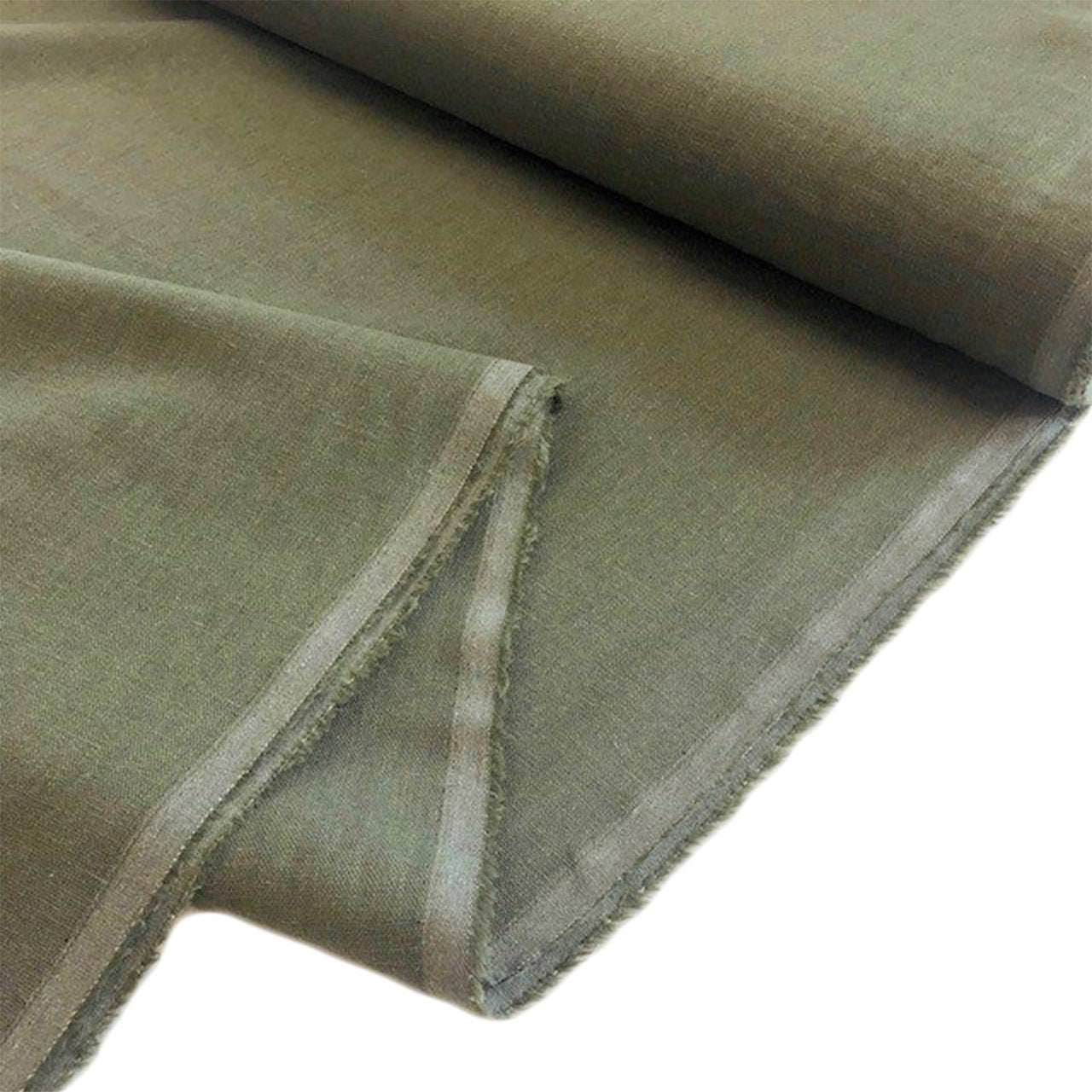 Brussels Washer Linen Blend - Old Green