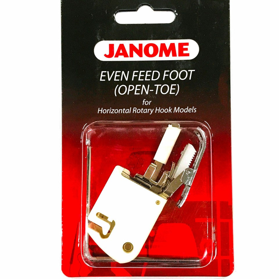 Janome Open Toe Even Feed Foot - 7 mm machines