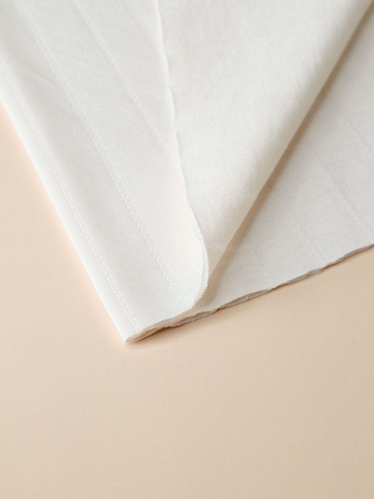 Stripe Pointelle - Creamy White