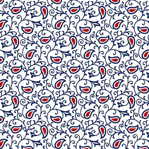 Liberty - Paisley - White
