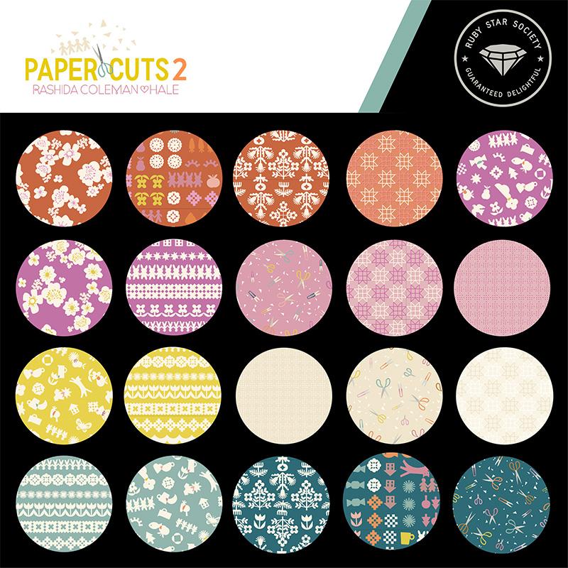 Paper Cuts 2  FQ Bundle - 25 pieces