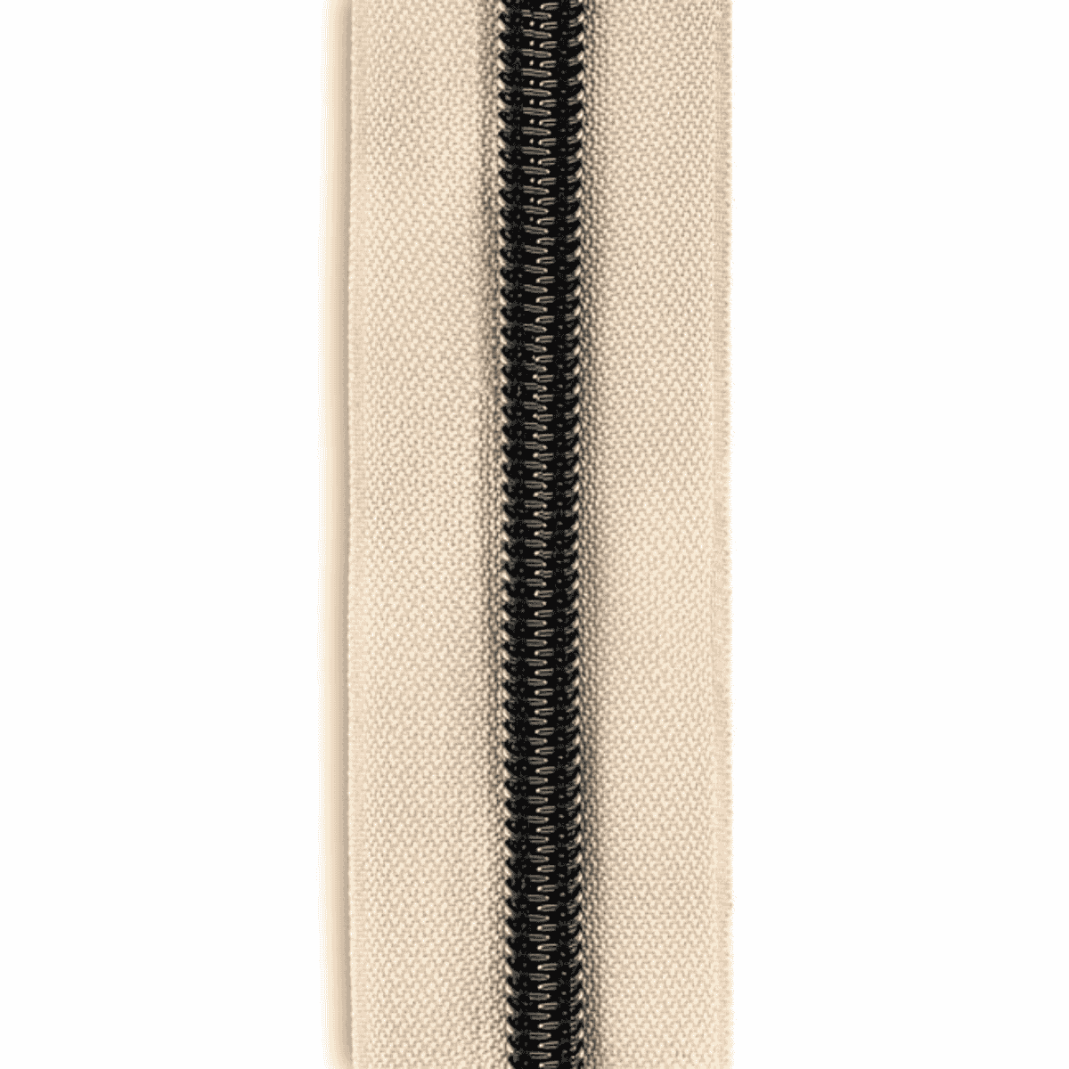 #5 Metallic Nylon Zipper By the Yard - Vintage Peach