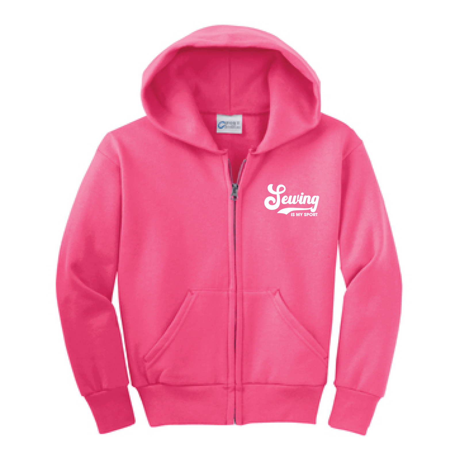Kids' Hooded Front Zip Sweatshirt - Pink