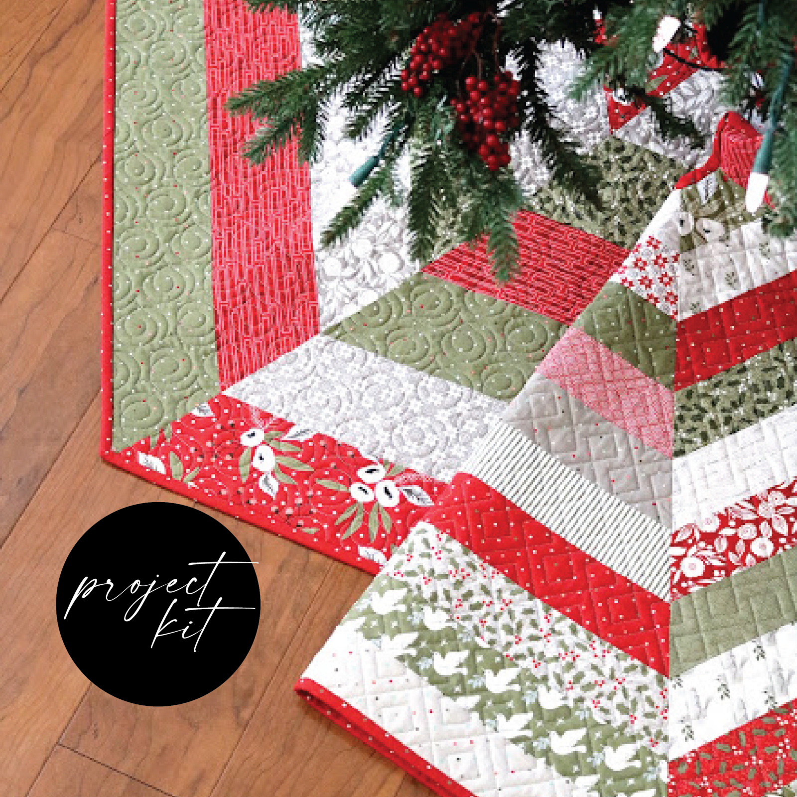 Holly Jolly Tree Skirt - Project Kit
