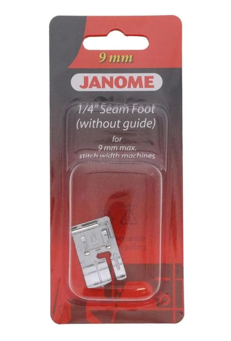 Janome 1/4" Seam Foot Without Guide (O) - 9 mm machines