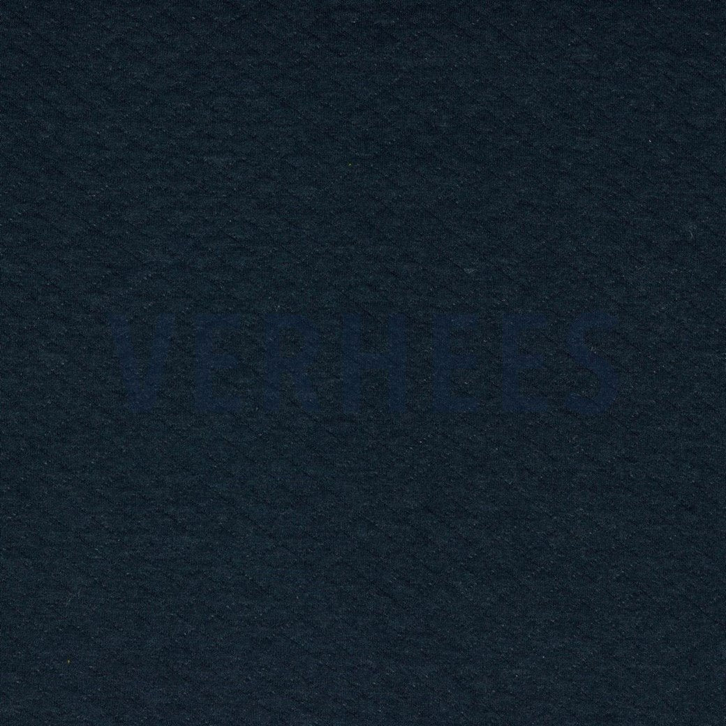 Quilted Knit - Navy Melange