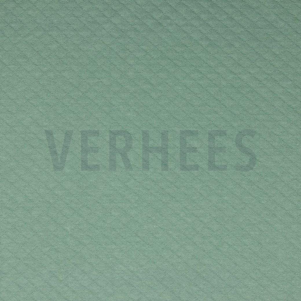 Quilted Knit - Old Green