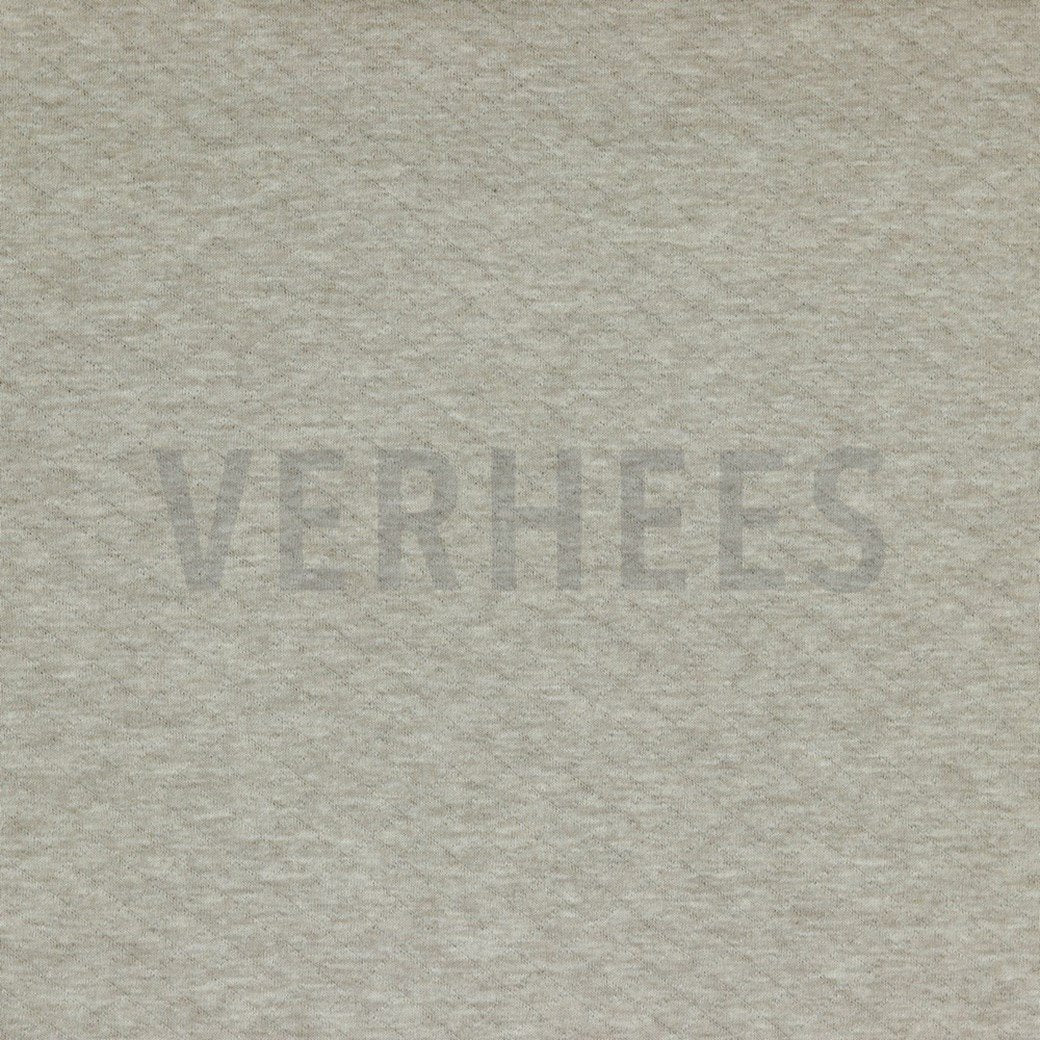 Quilted Knit - Taupe Melange