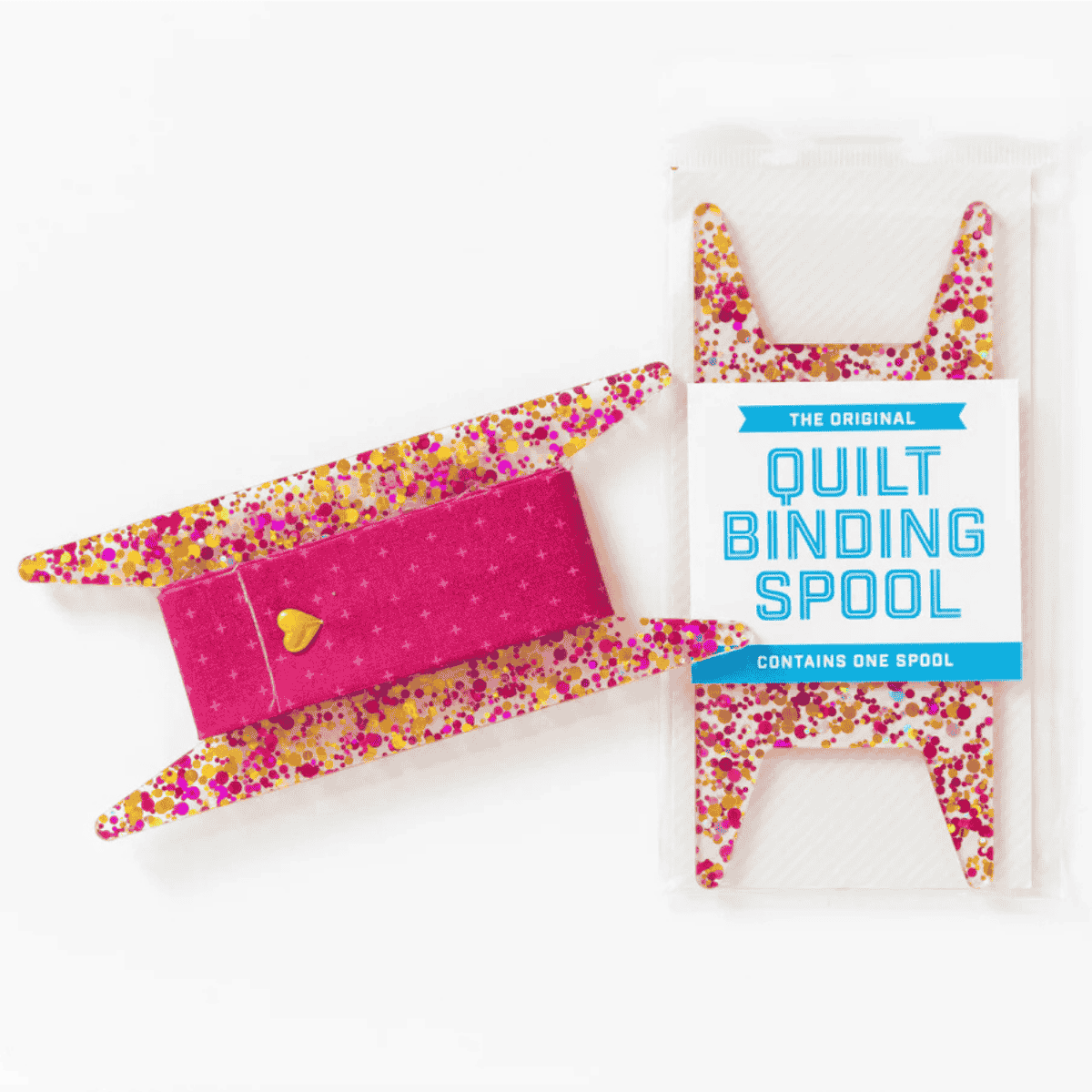 Stitch Supply - Quilt Binding Spools - Pink/Gold