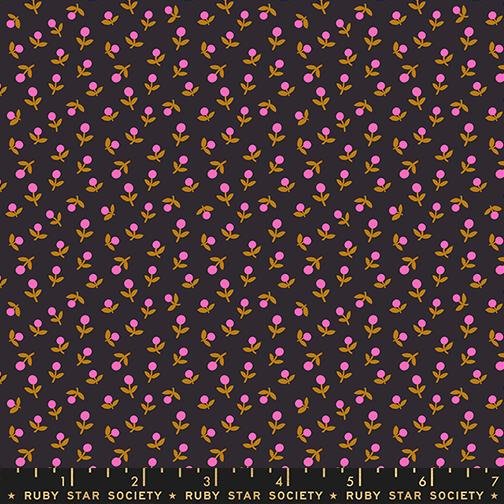 Catnap - Retro Ditsy Floral - Black