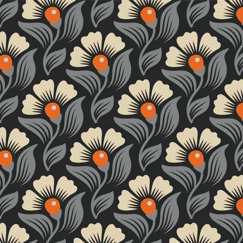 Cloud Laminates - Floral - Black