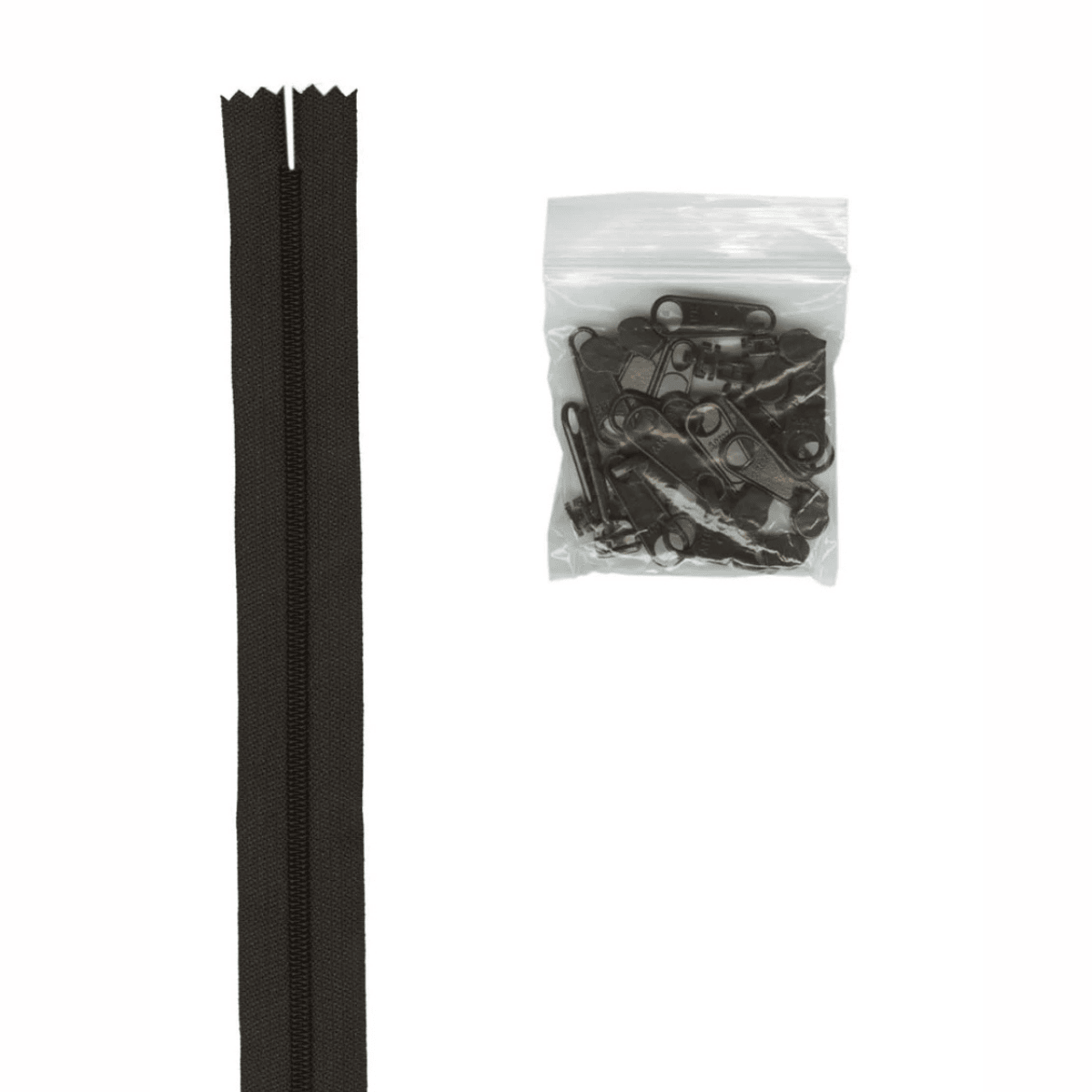 Zipper by the Yard - Sable