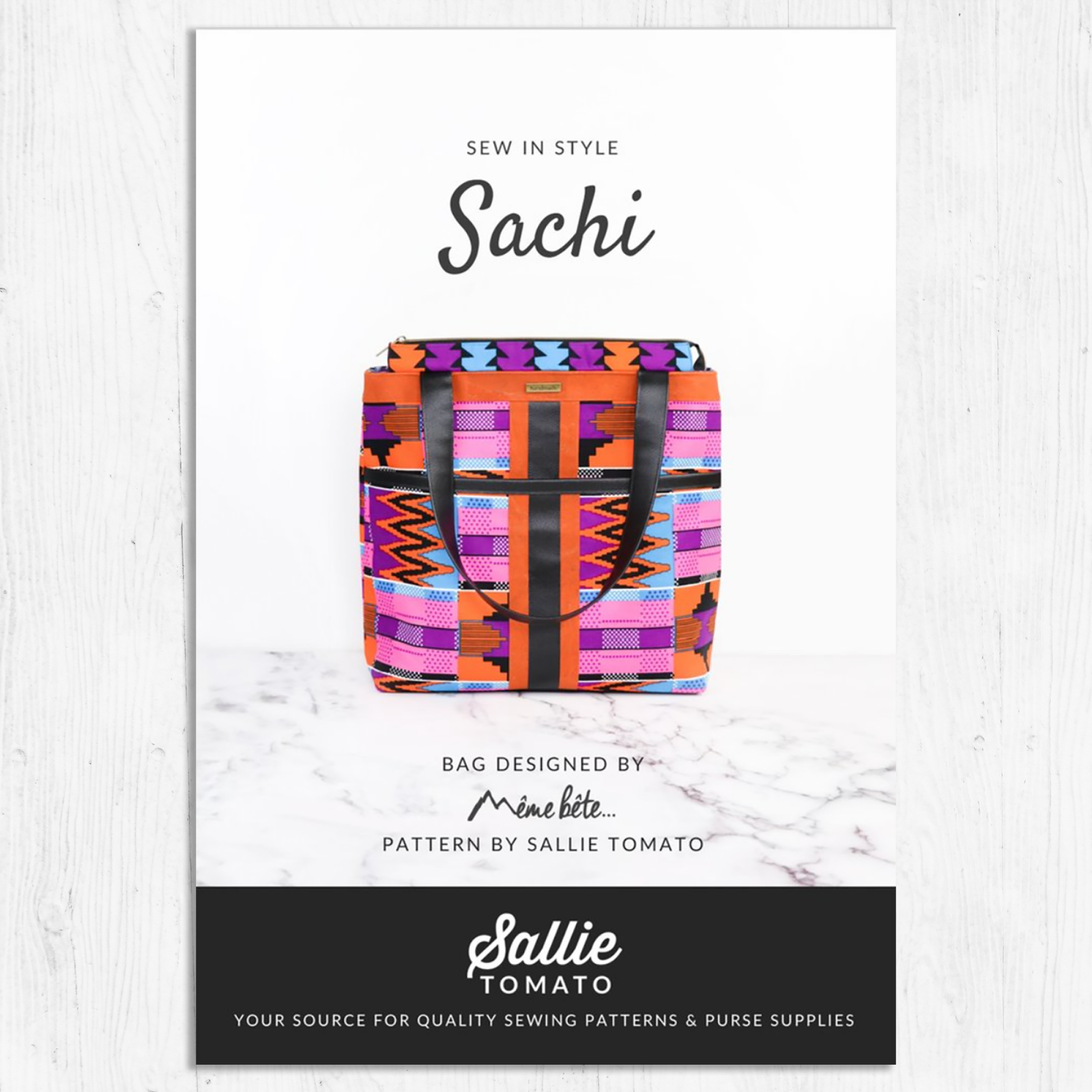 Sallie Tomato- Sachi Tote Pattern