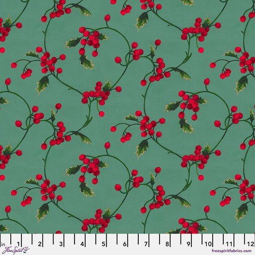 Holly Day - Scroll - Green