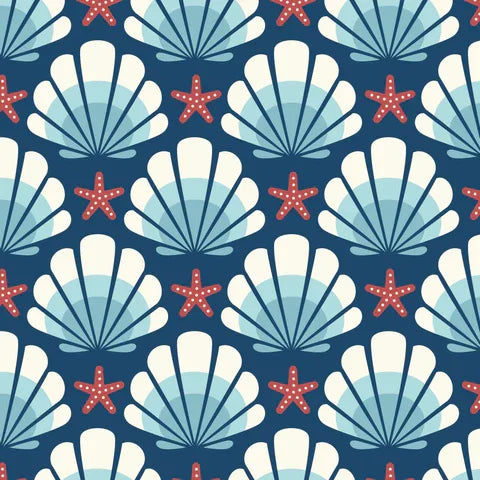 Ocean Motion Canvas - Shells