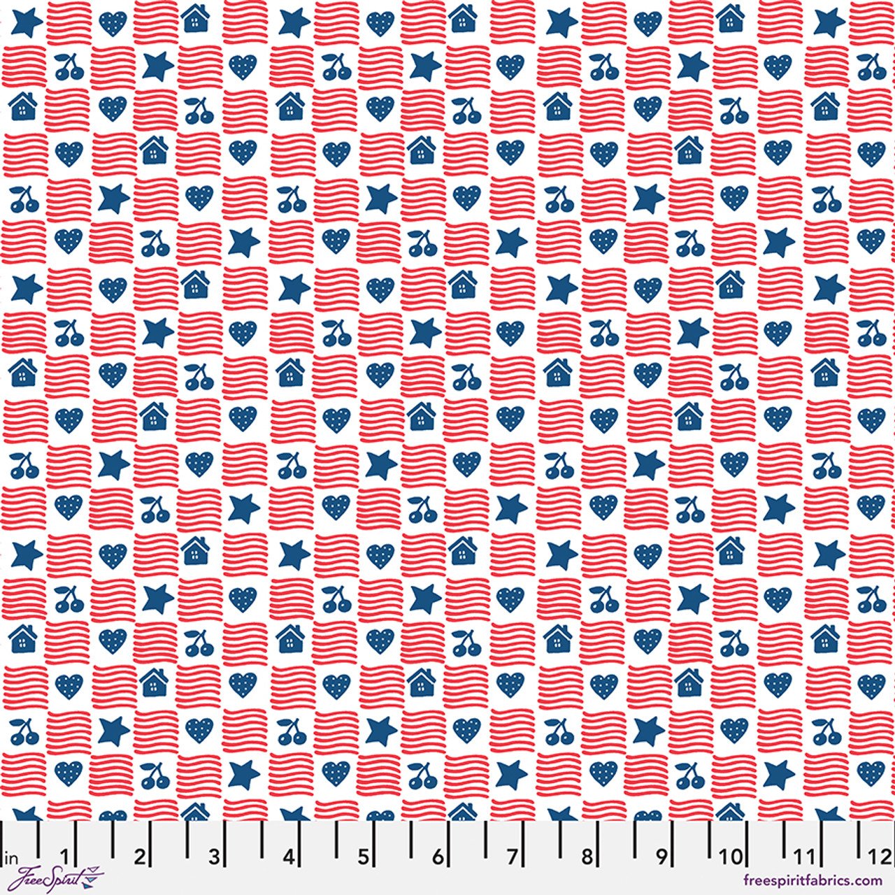 Happy Birthday America - Simple American Home - Red