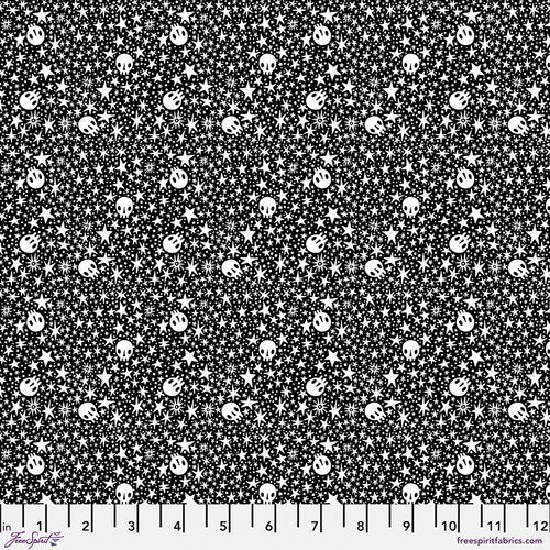 Witchy Ways - Starry Skulls - Black