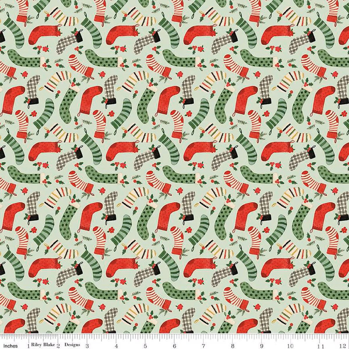 Charming Christmas - Stockings - Mint