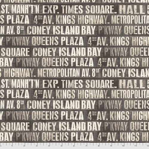 Monochrome - Subway Signs - Charcoal