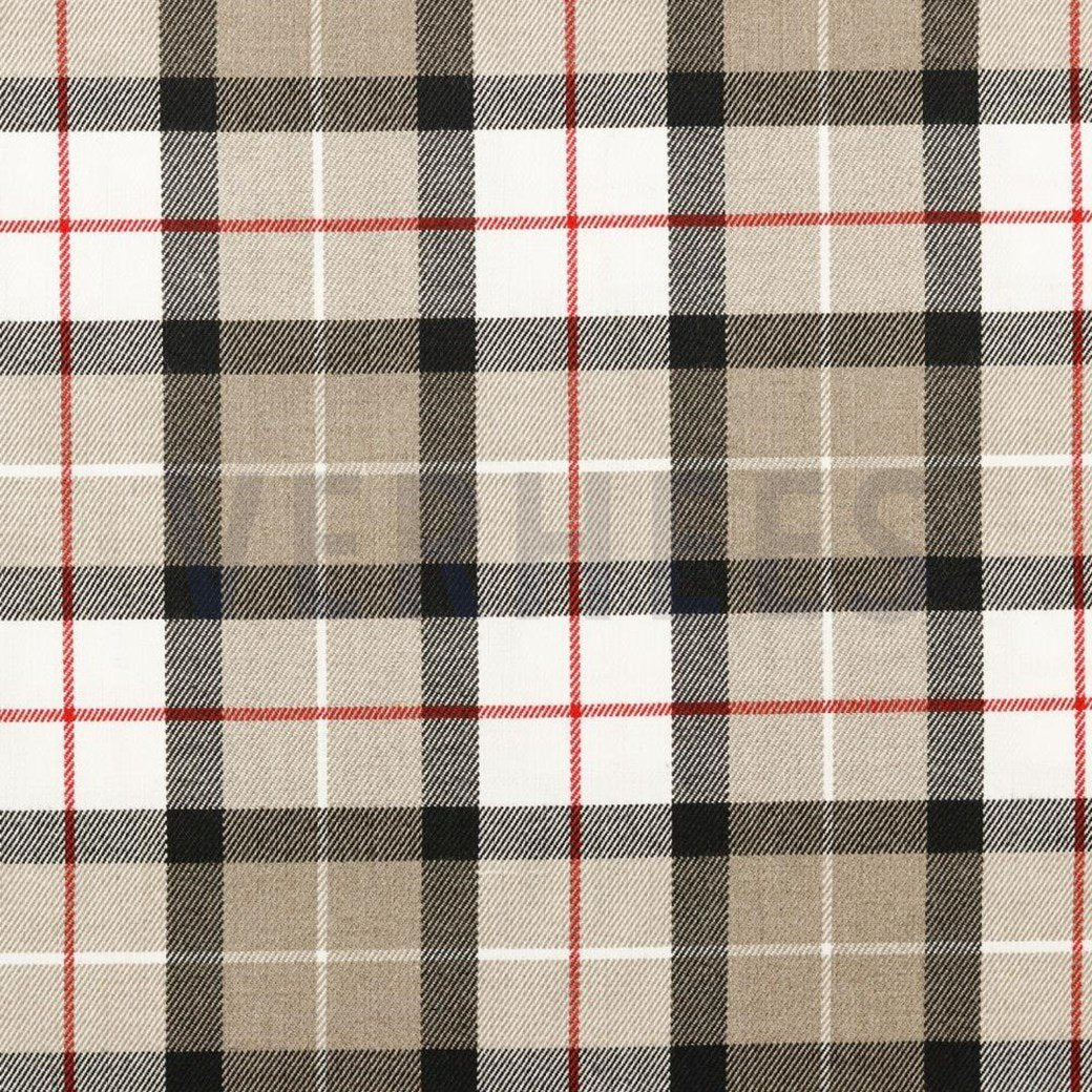 Tartan Check Flannel - Taupe