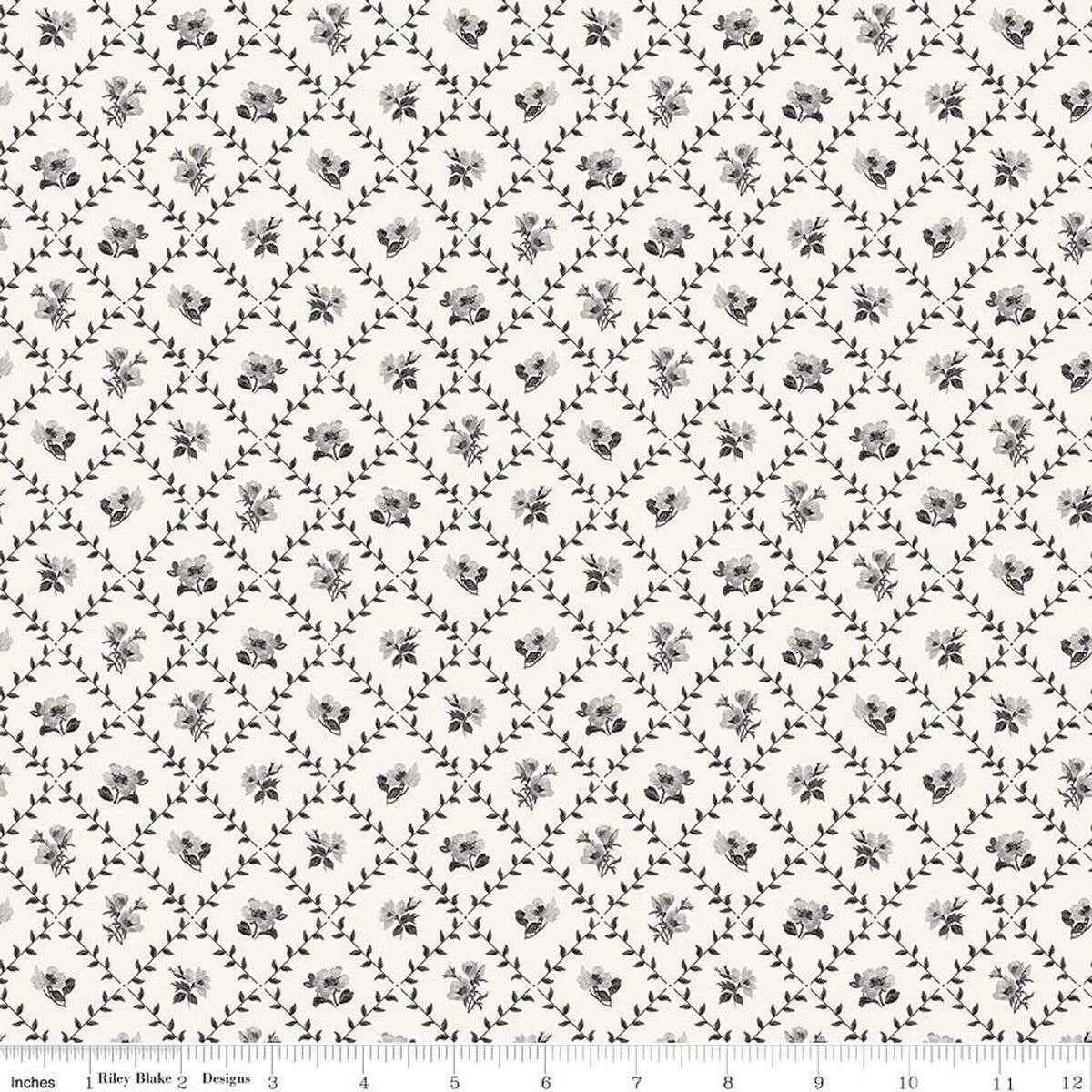 Ink & Ivory - Trellis - Ivory 