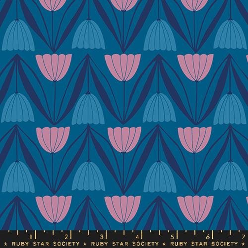 Endpaper - Tulips - Raspberry