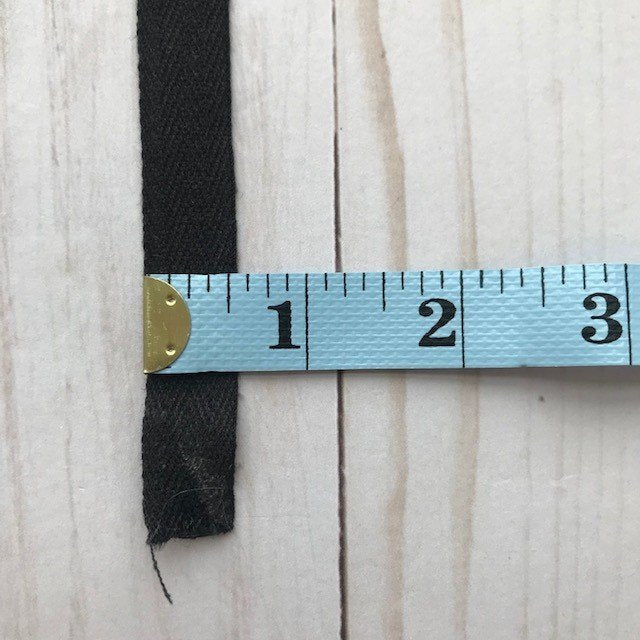 Cotton Twill Tape - 1/2" - Black