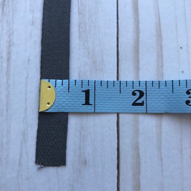 Cotton Twill Tape - 1/2" - Dark Gray