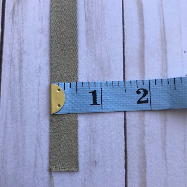Cotton Twill Tape - 1/2" - Khaki