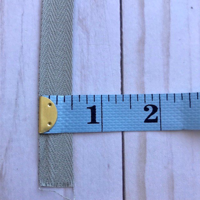 Cotton Twill Tape - 1/2" - Light Gray