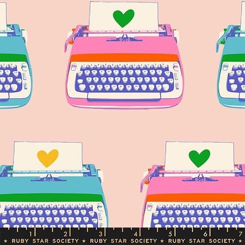 Best Day Ever - Typewriters - Vintage Pink