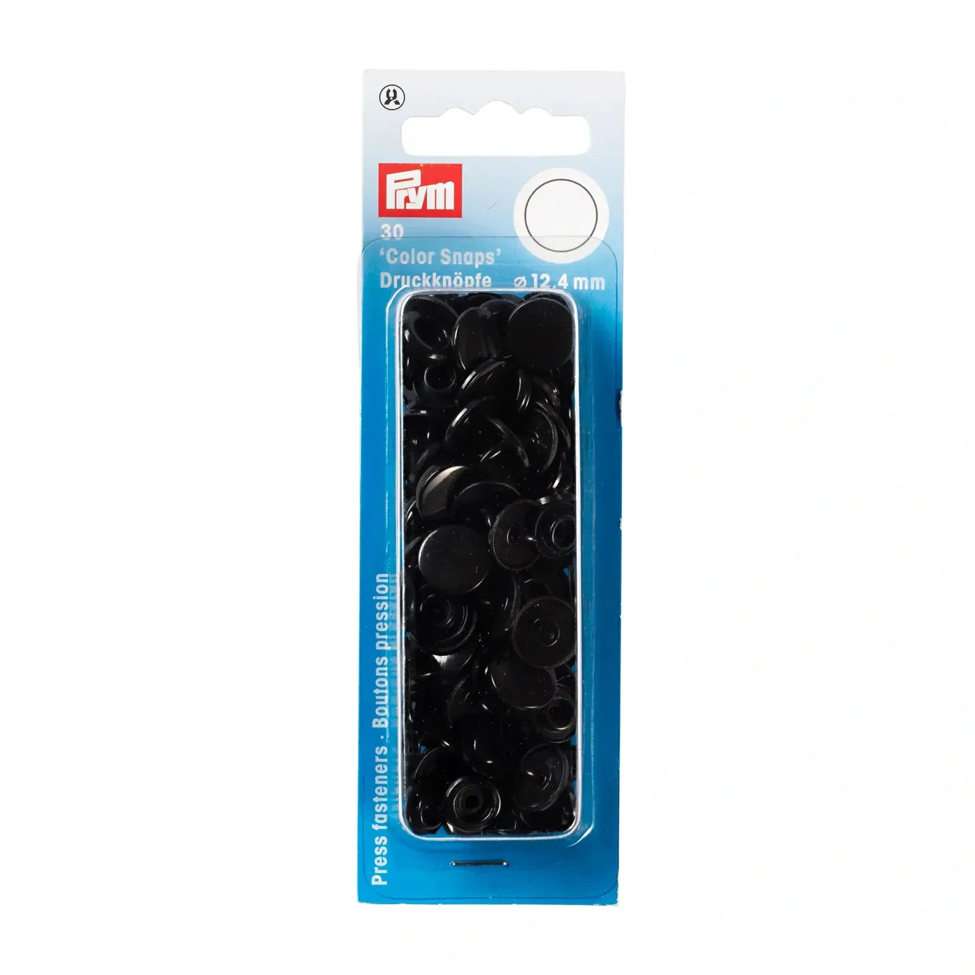 Color Snaps - 12.4mm - Black (30ct)