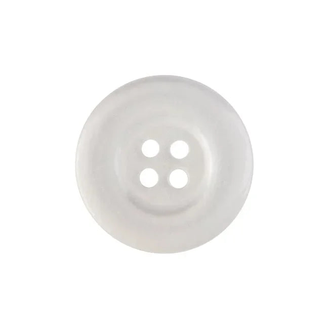 3/4" Jane Button - White