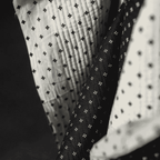 Quilted Indian Print Cotton - Kori - Black and White
