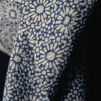 Quilted Indian Print Cotton - Papercut - Blue