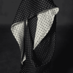 Quilted Indian Print Cotton - Kori - Black and White