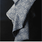 Quilted Indian Print Cotton - Papercut - Blue