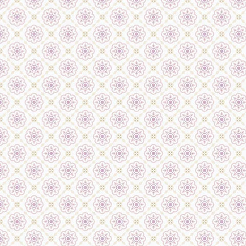 Bohemian Spirit - Vintage Tiles - Light Tan/Lavender