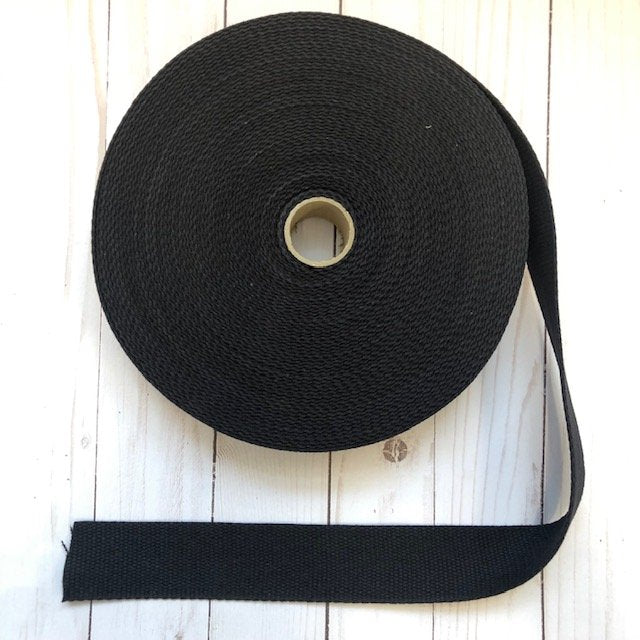 Cotton Webbing - 1-1/2" Wide - Black (14)