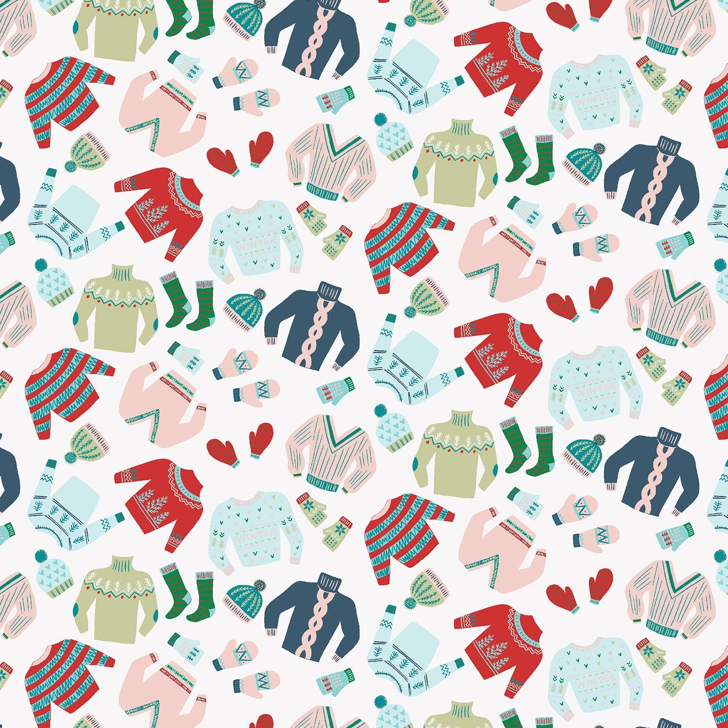 Snow Day Fun - Cozy Sweater - Ice and Snow