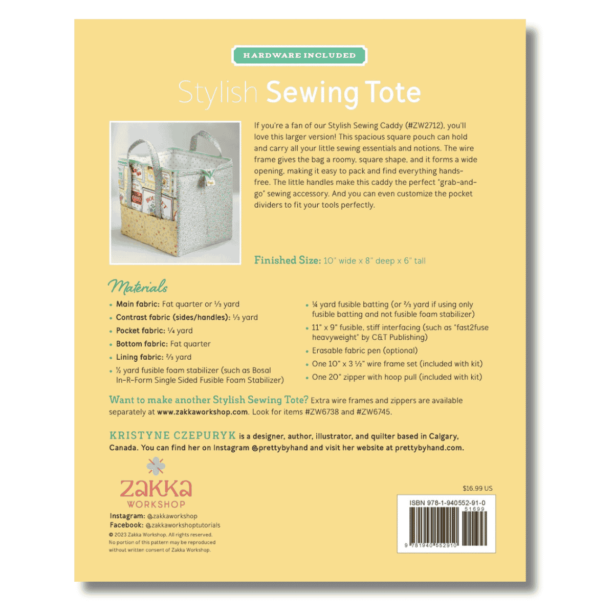 Zakka Workshop - Stylish Sewing Tote Kit