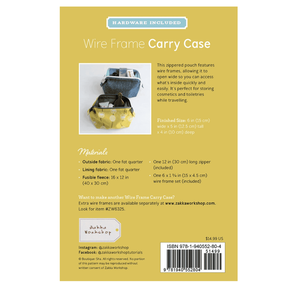 Zakka Workshop - Wire Frame Carry Case Kit