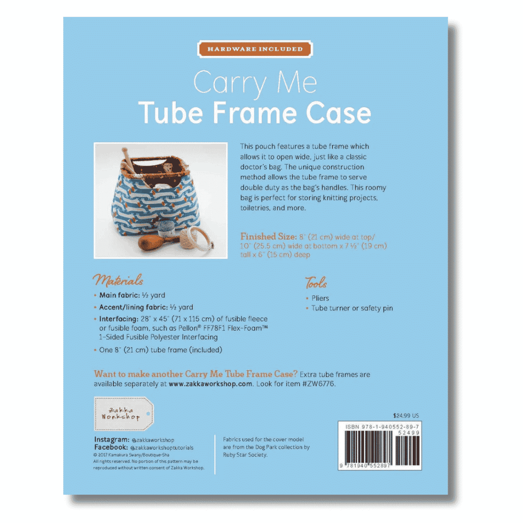 Zakka Workshop - Carry Me Tube Frame Case Kit